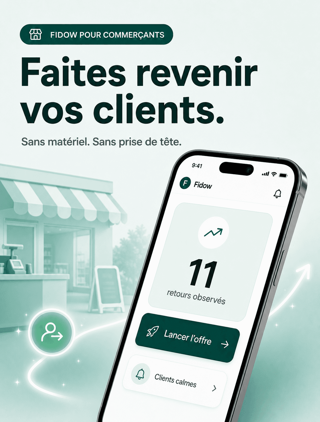 Fidow pour commerçants : faites revenir vos clients sans matériel et sans prise de tête